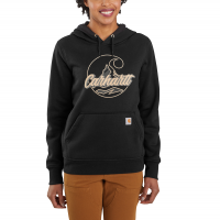 Carhartt  105275 Factory 2nd Relaxed Fit Midweight Logo Graphic Sweatshirt - Black 2X-Large Plus