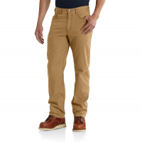 Carhartt | Men's 102517 Factory 2nd Rugged Flex'Rigby Five Pocket Pant | Hickory | 28W x 32L | Relaxed Fit | Cell Phone Pocket | 8 Ounce | Dungarees