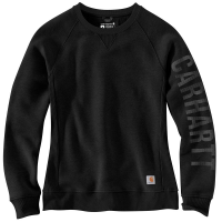 Carhartt  104410 Closeout Women's Midweight Graphic Sweatshirt - Black Large Regular
