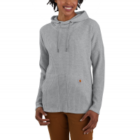 Carhartt  104967 Closeout Women's Relaxed Fit Heavyweight Long-Sleeve Hooded Thermal Shirt - Heather Gray X-Large Plus