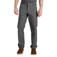 Carhartt Mens 103279 Factory 2nd Rugged Flex Relaxed Fit Duck Utility Work Pant - Gravel 35W x 30L