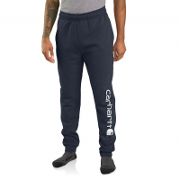 Carhartt Mens 105899 Relaxed Fit Midweight Tapered Graphic Sweatpant - New Navy Large Regular