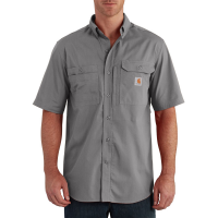 Carhartt Mens 102417 Closeout Force Ridgefield Short Sleeve Shirt - Asphalt 2X-Large Regular
