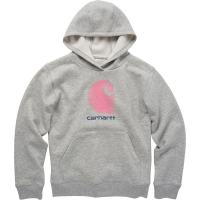 Carhartt  CA9931 Long-Sleeve Graphic Sweatshirt - Girls - Grey Heather 2 Toddler