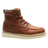 Wolverine  W08288 Moc-Toe Wedge-Heel Work Boot - 6" - Brown 10 A 1/2 EW