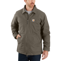 Carhartt Mens 104293 Closeout Washed Duck Coat - Sherpa Lined - Driftwood 3X-Large Regular