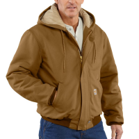 Carhartt Mens 101621 Factory 2nd Flame-Resistant Duck Active Jacket - Quilt Lined - Carhartt Brown 2X-Large Regular