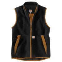 Carhartt Mens 104995 Closeout Relaxed Fit Fleece Vest - Black 2X-Large Regular