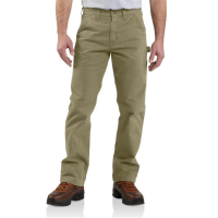 Carhartt | Men's B324 Factory 2nd Washed Twill Pant | Dark Khaki | 48W x 30L | Relaxed Fit | 100% Cotton Peached Twill | 9.25 Ounce | Dungarees