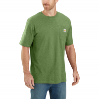 Carhartt | Men's K87 Factory 2nd Short Sleeve Pocket T-Shirt | Arborvitae Heather | 5X-Large Regular | Original Fit | 100% Cotton | 6.75 Ounce | Dungarees