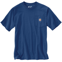 Carhartt | Men's K87 Factory 2nd Short Sleeve Pocket T-Shirt | Lakeshore | Large Regular | Original Fit | 100% Cotton | 6.75 Ounce | Dungarees