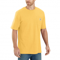 Carhartt | Men's K87 Short Sleeve Pocket T-Shirt | Sundance Heather | Medium Regular | Original Fit | 100% Cotton | 6.75 Ounce | Dungarees
