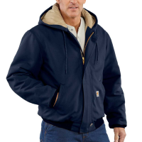 Carhartt Mens 101621 Factory 2nd Flame-Resistant Duck Active Jacket - Quilt Lined - Dark Navy X-Large Tall