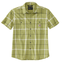 Carhartt Mens 105701 Rugged Flex Relaxed Fit Lightweight Short-Sleeve Shirt - Green Olive Large Tall