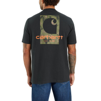 Carhartt Mens 105755 Loose Fit Heavyweight Short-Sleeve Camo Logo Graphic T-Shirt - Black X-Large Tall