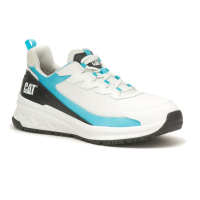 CAT  P91600 Women's Streamline Runner CCT - Bright White/Blue 7 A 1/2 M