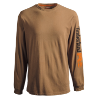 Timberland PRO Mens A6ESB Core Logo Long Sleeve T-Shirt - Dark Wheat Large Regular
