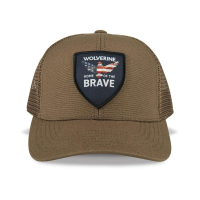 Wolverine Mens WVH9503 Home of the Brave Trucker Cap - Chestnut One Size Fits All