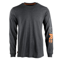 Timberland PRO Mens A6ESB Core Logo Long Sleeve T-Shirt - Deepest Grey Heather Medium Regular