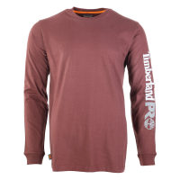 Timberland PRO Mens A6ESB Core Logo Long Sleeve T-Shirt - Maroon X-Large Regular