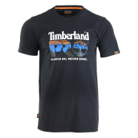 Timberland PRO Men's A6EYK Core Chest Logo Short Sleeve T-Shirt - Black Medium Regular