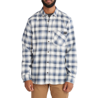 Timberland PRO Mens A64AW Woodfort Long Sleeve Lightweight Flannel Flex Shirt - Vintage Indigo Large Regular