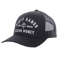 Troll Co. Men's TC0082 DHCM Curved Brim Meshback Hat - Black One Size Fits All