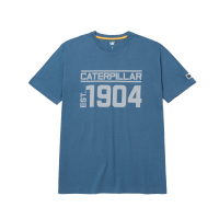CAT Men's 1010026 Established T-Shirt - Real Teal Medium Regular