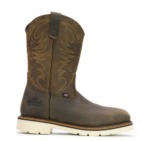 Thorogood  804-4331 American Heritage Square Toe Wellington - Crazyhorse/Pebble Brown 7 EE