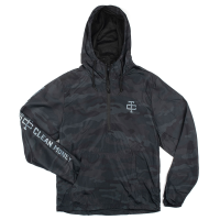 Troll Co. Mens TC1238 Harbored 1/2 Zip Windbreaker Jacket - Midnight Camo 2X-Large Regular