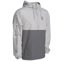 Troll Co. Mens TC0518 Harbored 1/2 Zip Windbreaker Jacket - Nickel X-Large Regular