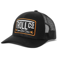 Troll Co. Men's TC1079 Moxie Curved Brim Meshback Hat - Black One Size Fits All