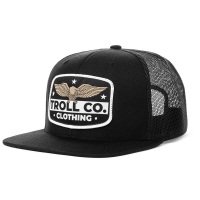 Troll Co. Men's TC1069 Beaut Mesh Snapback Hat - Black One Size Fits All