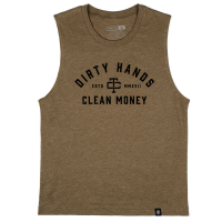 Troll Co. Mens TC0169 DHCM Muscle Tank - Military Green X-Large Regular