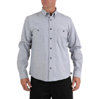CAT Mens 1610035 Classic Button Down Shirt - Charcoal Oxford Large Regular