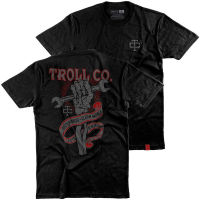 Troll Co. Mens TC0961 Death Grip Tee - Black 3X-Large Regular