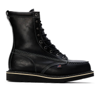 Thorogood  804-6208 American Heritage Midnight Series - Moc Toe Boot - Black 11 D