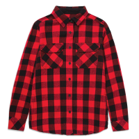 CAT  1610032 Women's Buffalo Check Overshirt - Red/Black Large Regular