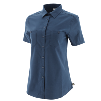 CAT  1610039 Women's Short Sleeve Oxford - Detroit Blue Oxford X-Large Regular