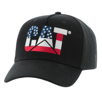 CAT Men's 7090063 4th of July Trucker Cap - Black One Size Fits All