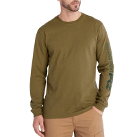 Timberland PRO Mens A6ESB Core Logo Long Sleeve T-Shirt - Olive Night X-Large Regular