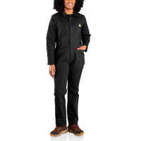 Carhartt  106071 Rugged Flex  Relaxed Fit Canvas Coverall - Black Large Regular
