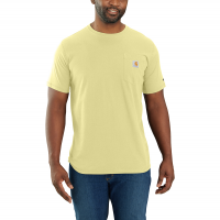 Carhartt Mens 104616 Force Relaxed Fit Midweight Short Sleeve Pocket T-Shirt - Lemongrass 3X-Large Tall