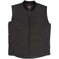 Troll Co. Men's TC0850 Harrison Denim Vest - Black 3X-Large Regular