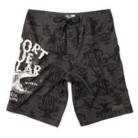 Troll Co. Mens TC1281 Cassara Boardshort - Black/White 31W