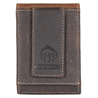 Wolverine Mens WV61-9229 Marquette Leather Front Pocket Wallet - Brown One Size Fits All