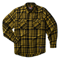 Troll Co. Mens TC1407 Oliver Flannel - Yellow/Black X-Large Regular