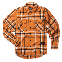 Troll Co.  TC1416 Women's Brooks Flannel - Orange/White/Black Medium Regular