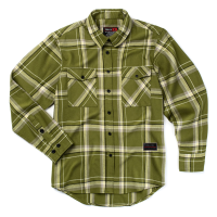 Troll Co.  TC1417 Women's Vera Flannel - Green/White/Black Medium Regular