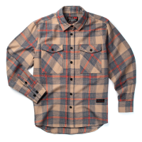 Troll Co.  TC1419 Women's Rae Flannel - Beige/Red/Navy Large Regular